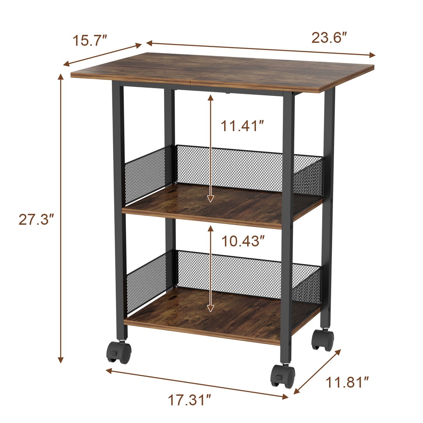 NEYCIL Freestanding Bar for Whiskey, 3-Tier Bar Cabinets Mini Bar Wine Table Whiskey Liquor Bottle Display Stand, Corner Cabinet for Kitchen, Dining Room, Living Room, Black