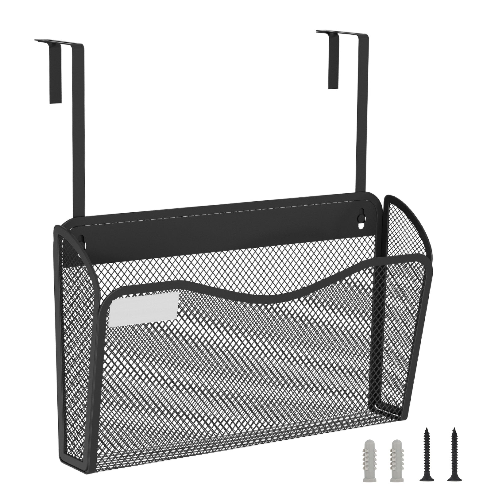 BOHDK Wall File Organizer, Mesh Hanging File Organizer, Home Office Organization and Storage, 1 Pockets Document Magazine Rack