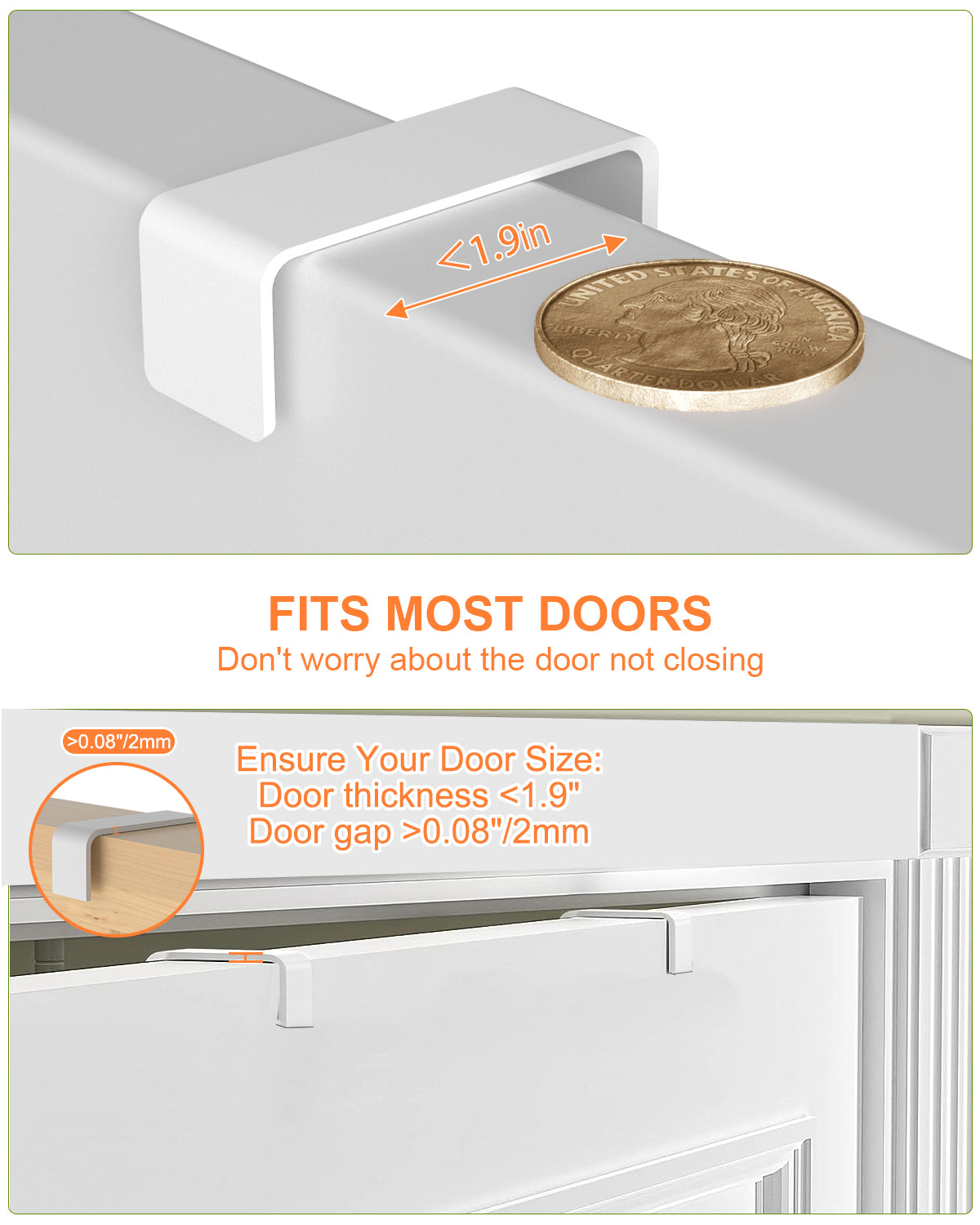 VyGrow Over The Door Pantry Organizer, 8-Tier Pantry Door Organizer Shelves | 3 Sizes | Adjustable Basket | Metal Hanging Spice Rack for Kitchen, Pantry, Cabinet, Back of Door Seasoning Rack